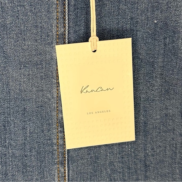 NWT KanCan Blue Tie Front Denim Skirt Size Small - Picture 3 of 7